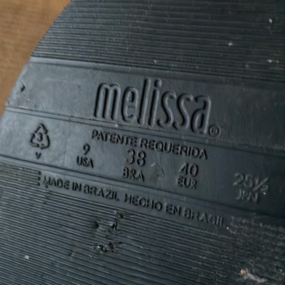 Melissa Black Double-Strap Wedge Sandals - Picture 11 of 11